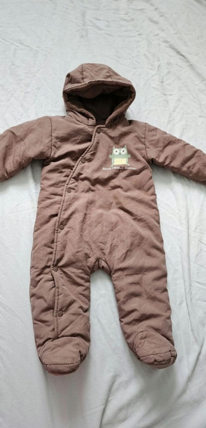 Combinaison motif hibou 12 mois