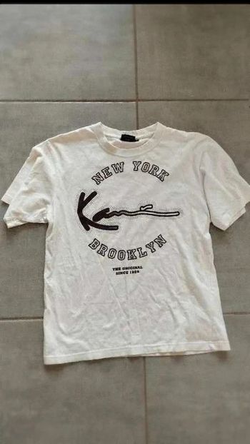 Tee-shirt homme crème avec  écritures - Taille  S, neuf  - 100%  coton excellent état