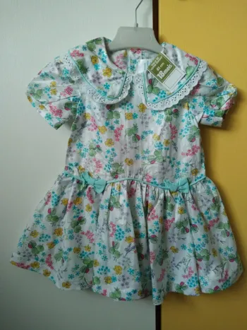 Robe dress retro vintage cottage country core fleurs flower baby girl