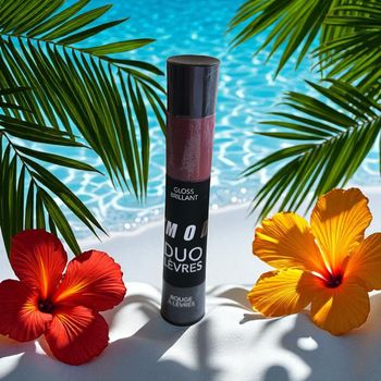Duo lèvres rouge à lèvres + gloss brillant bois de rose 01 Modelite