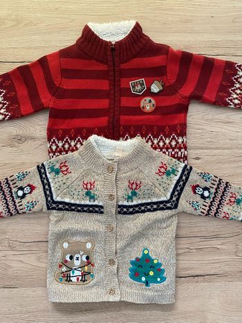 Lot 2 gilets DPAM noël 6 mois