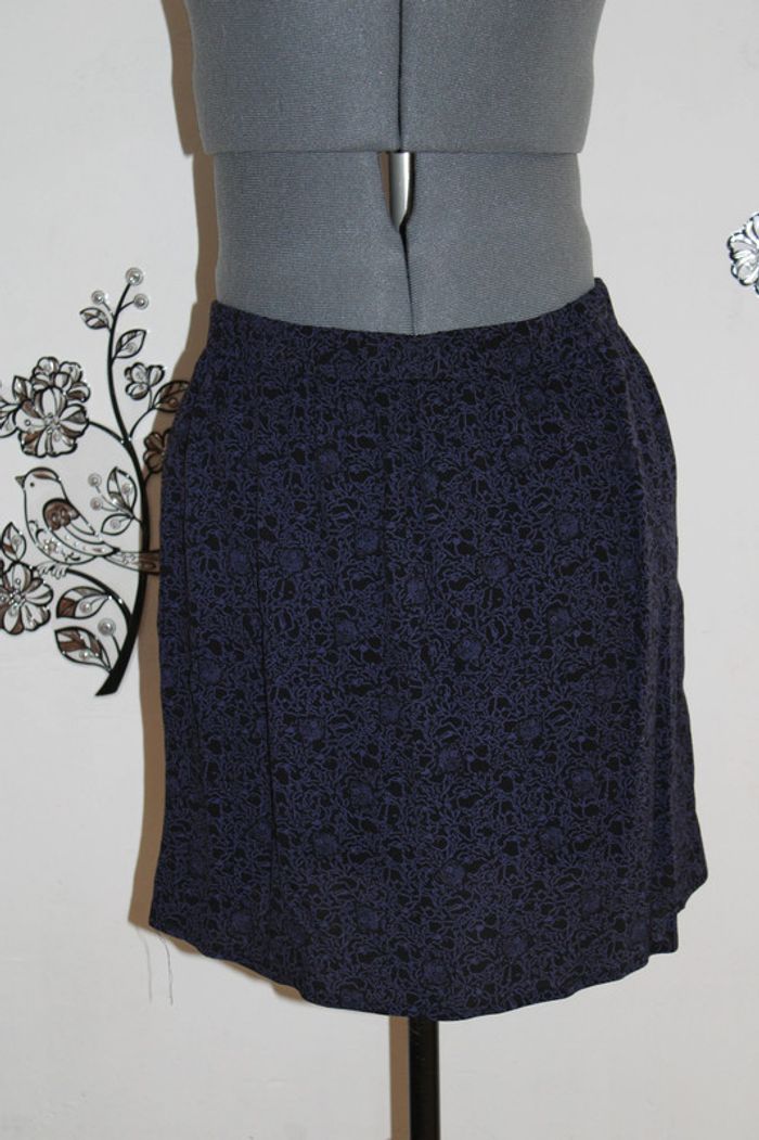 🖤 Élégante jupe noire à motifs Marie Sixtine, taille M, en parfait état ! 🖤