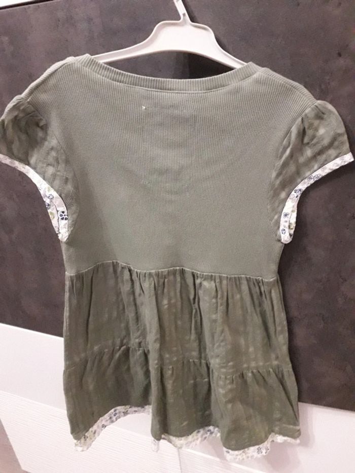 Tunique manches courtes verte - photo numéro 2