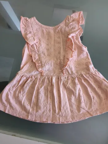 Débardeur dentelle rose tape à l'oeil 5 ans
