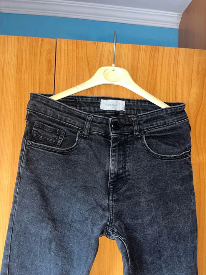 Jean slim noir uni Pull & Bear 38 - photo numéro 3