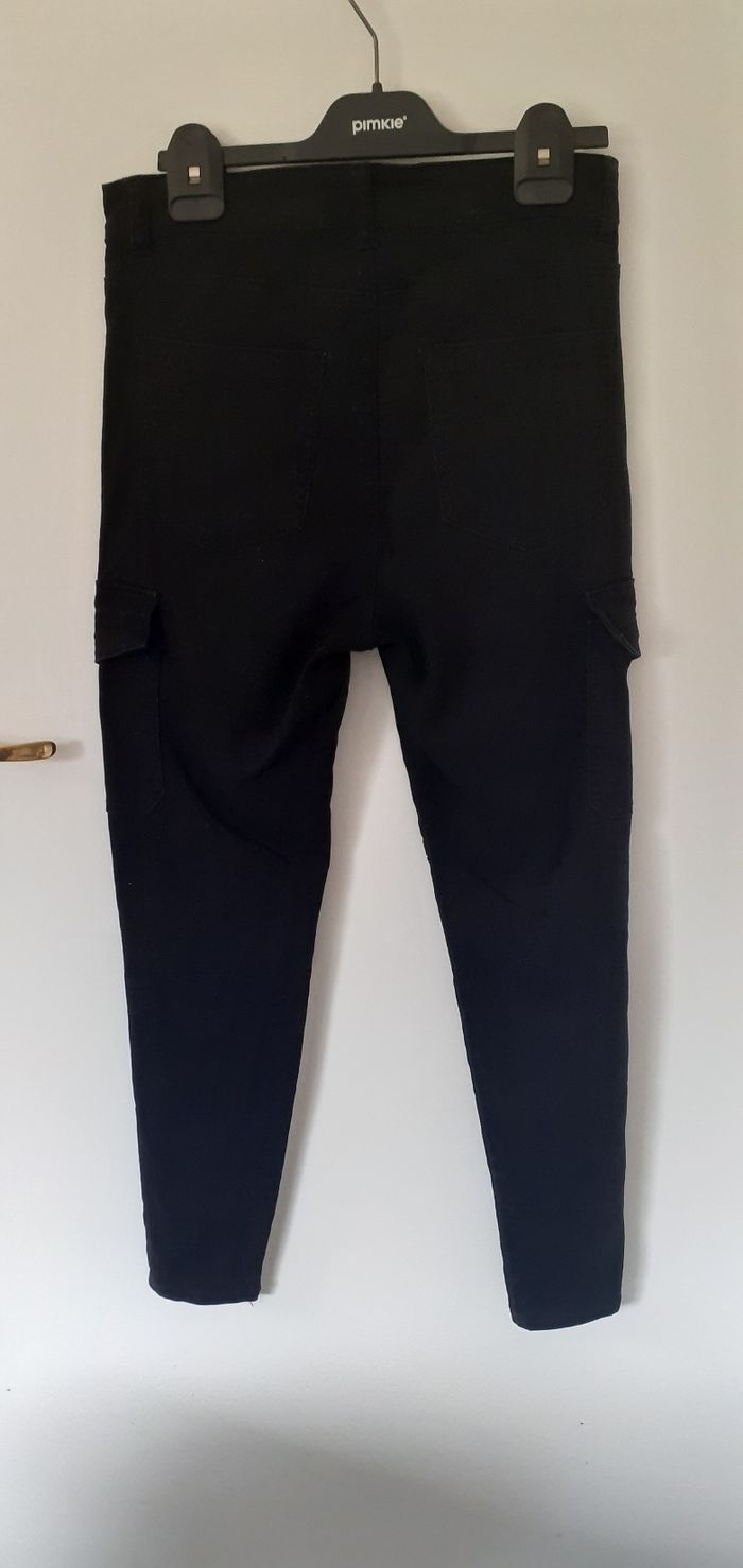 jeans noir modèle skinny High waist  taille 38 marque jennyfer - photo numéro 6