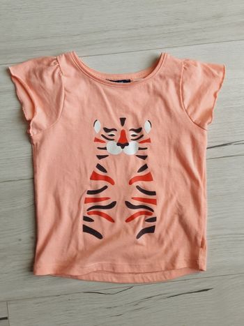 Vêtement fille tee-shirt manches courtes tigre Okaïdi 3 ans