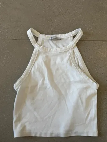 Débardeur blanc Zara, taille S, très bon état