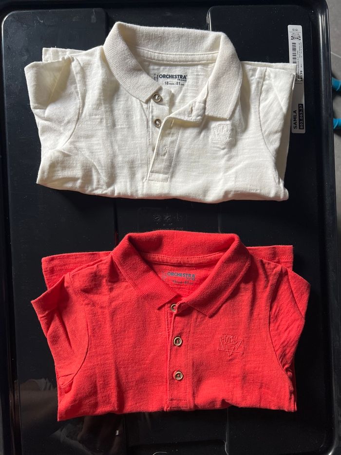 Lot 2 polos longues manches