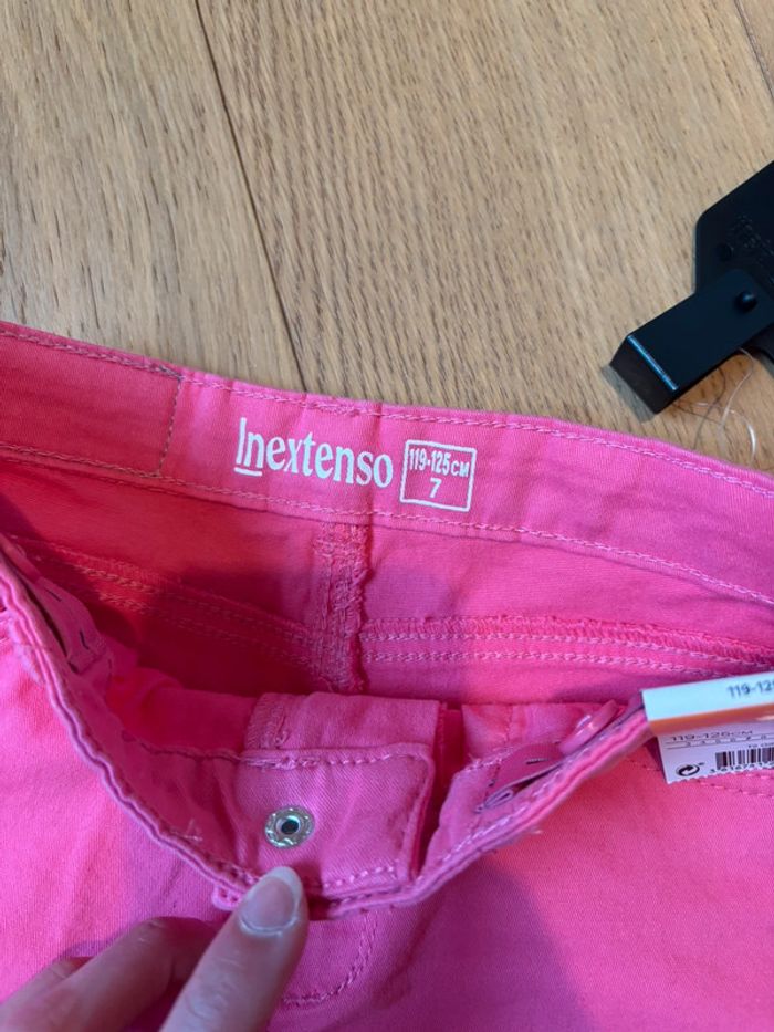 Neuf - Short rose In Extenso 7 ans - photo numéro 4