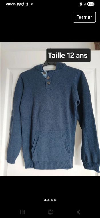 Swett garçon Taille 12 ans marque Kiabi 