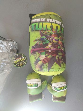 Sac de frappe junior + gants Tortues ninja