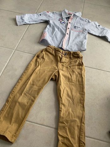Ensemble chemise pantalon bébé garçon 24 mois 2 ans