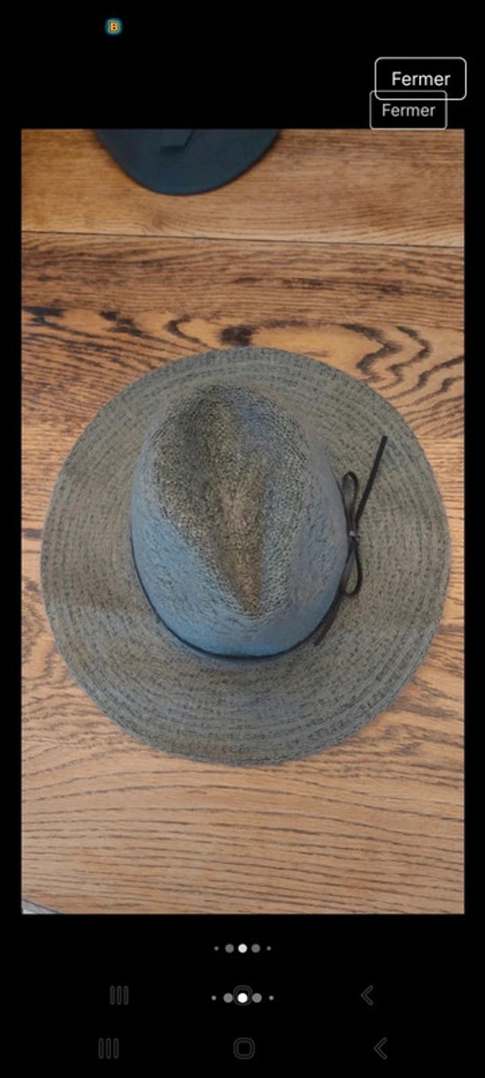 Chapeau femme gris création Française 58cm - photo numéro 5