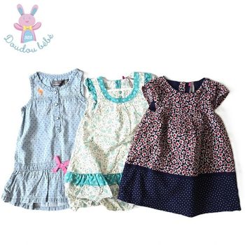 Lot 3 robes été bébé fille 12 Mois Orchestra