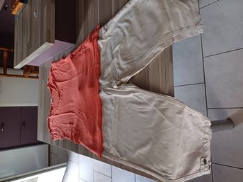 pantacourt et tee shirt femmes Taille L
