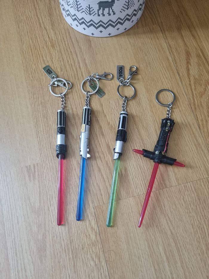 Lot de 4 porte clé Sabre StarWars