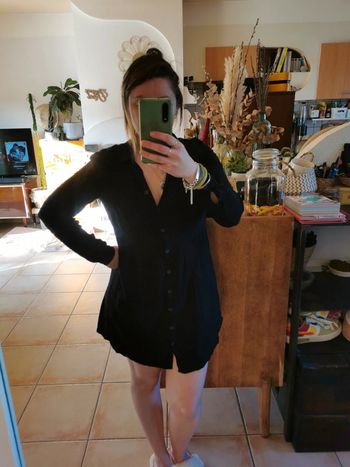 Robe chemise noir