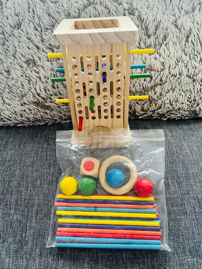 NEUF - Jeu éducatif en bois – Motricité & couleurs