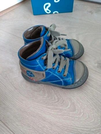 Chaussures garçon bleues et grises Bana&Co 20