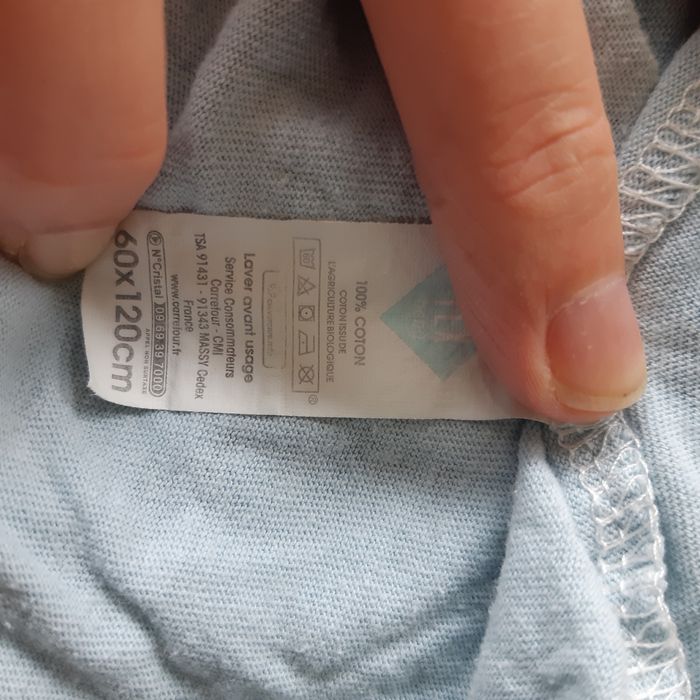 2 draps housse matelas TEX 60x120cm - photo numéro 3