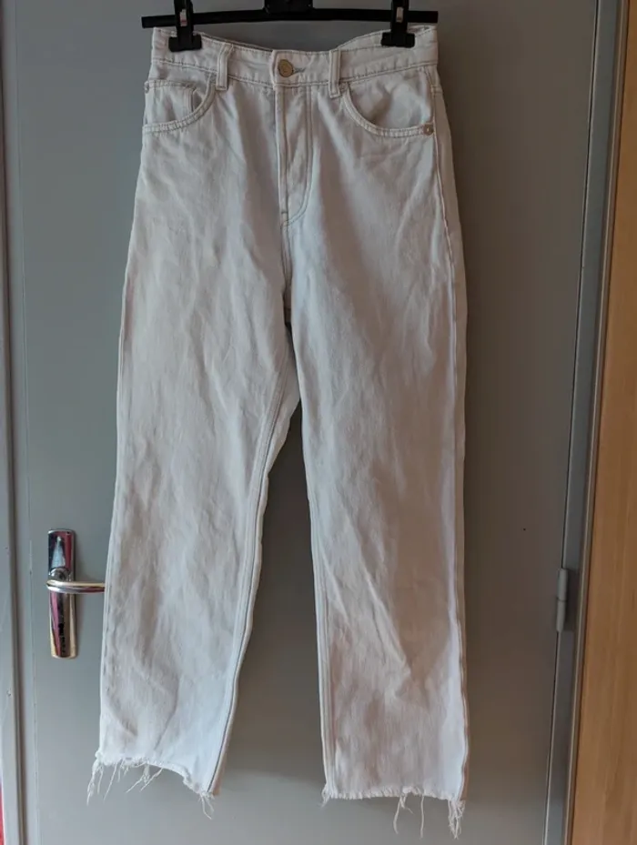 Jean droit taille haute Zara
