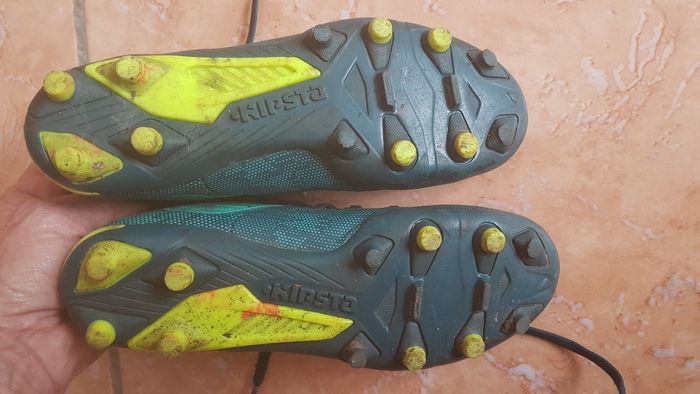 Baskets à crampons Kipsta garçon 32 vertes Decathlon - photo numéro 5