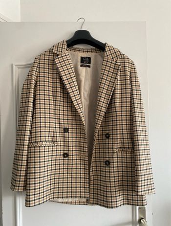 Blazer à carreaux vintage taille 38