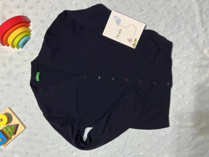 gilet léger bleu marine 14 ans united colors of benetton - photo numéro 2