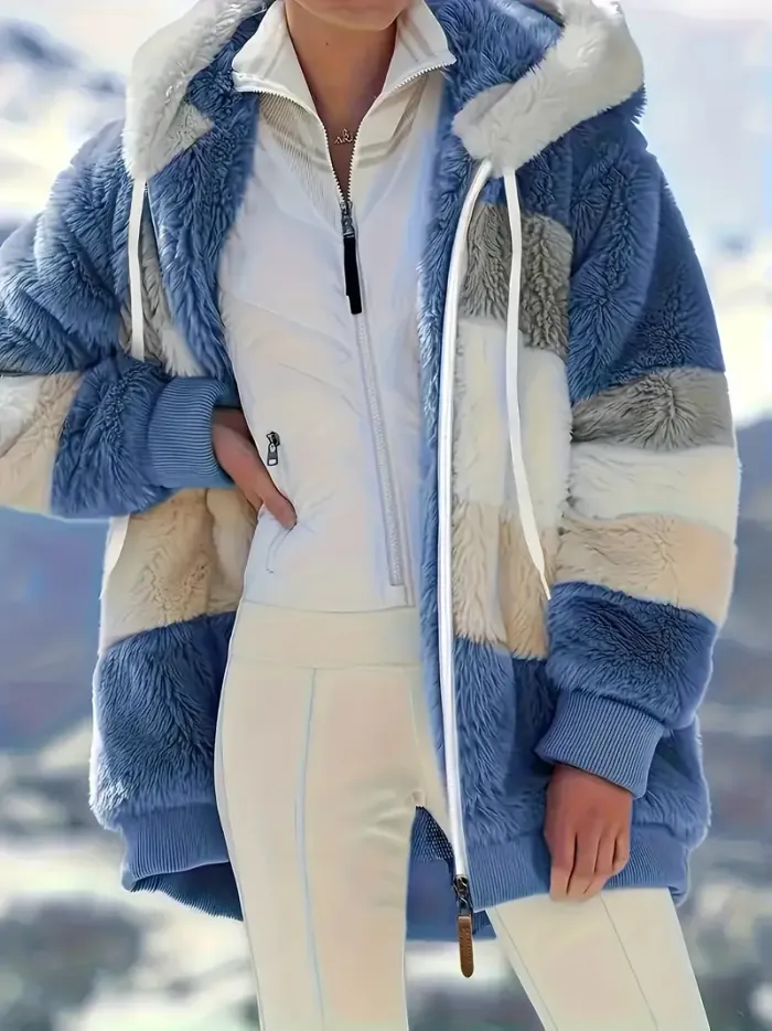 Veste femme polaire bleu