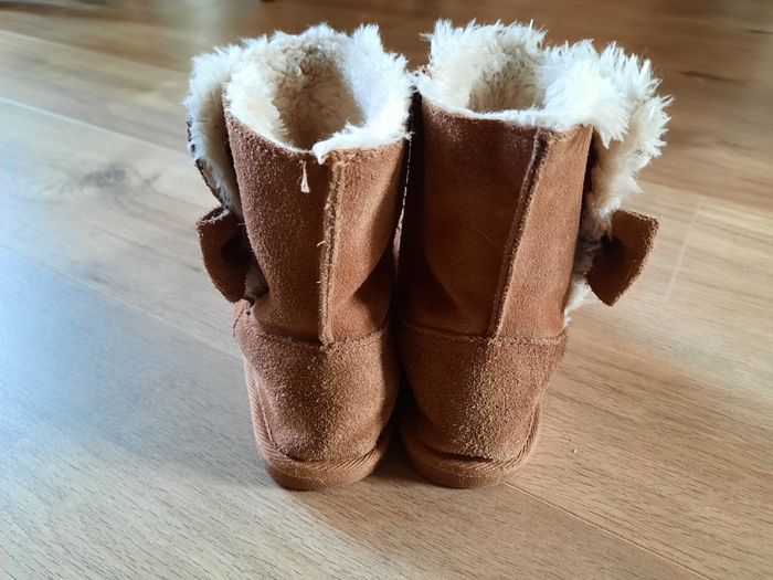 Bottes fourrées effet daim marron DPAM T 33 - photo numéro 5