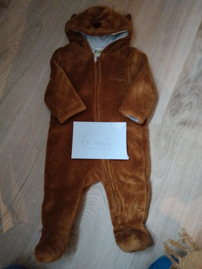 Combinaison rennes marron 6 mois