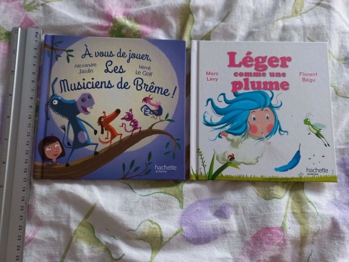 Lot de 2 livres légers comme une plume,a vous de jouer les musiciens de brème