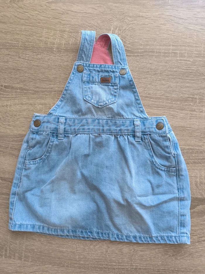 Robe salopette jean 6 mois mon coeur