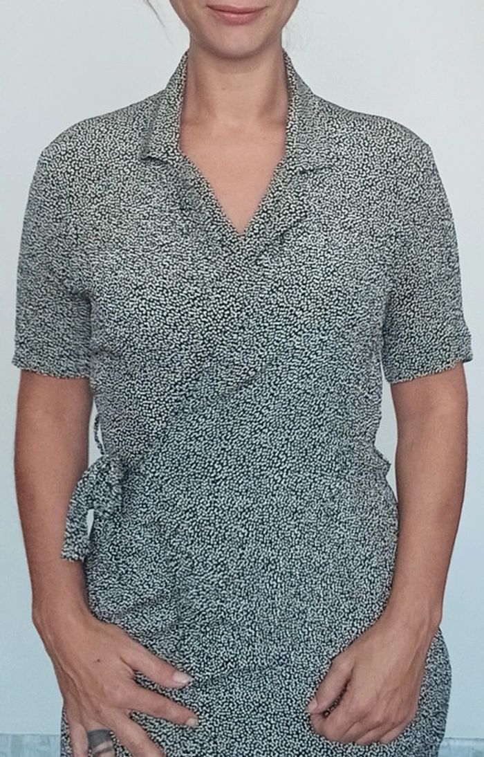 Robe portefeuille fendue taille 40 - photo numéro 3