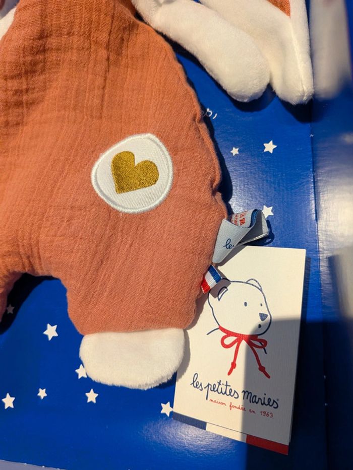 Doudou lapin " les petites maries " neuf - photo numéro 3