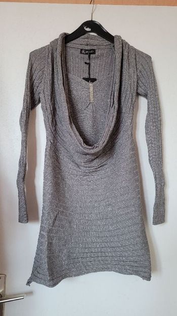 Robe de fête pailleté grise