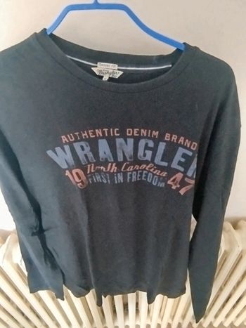 Tee shirt manche longue wrangler