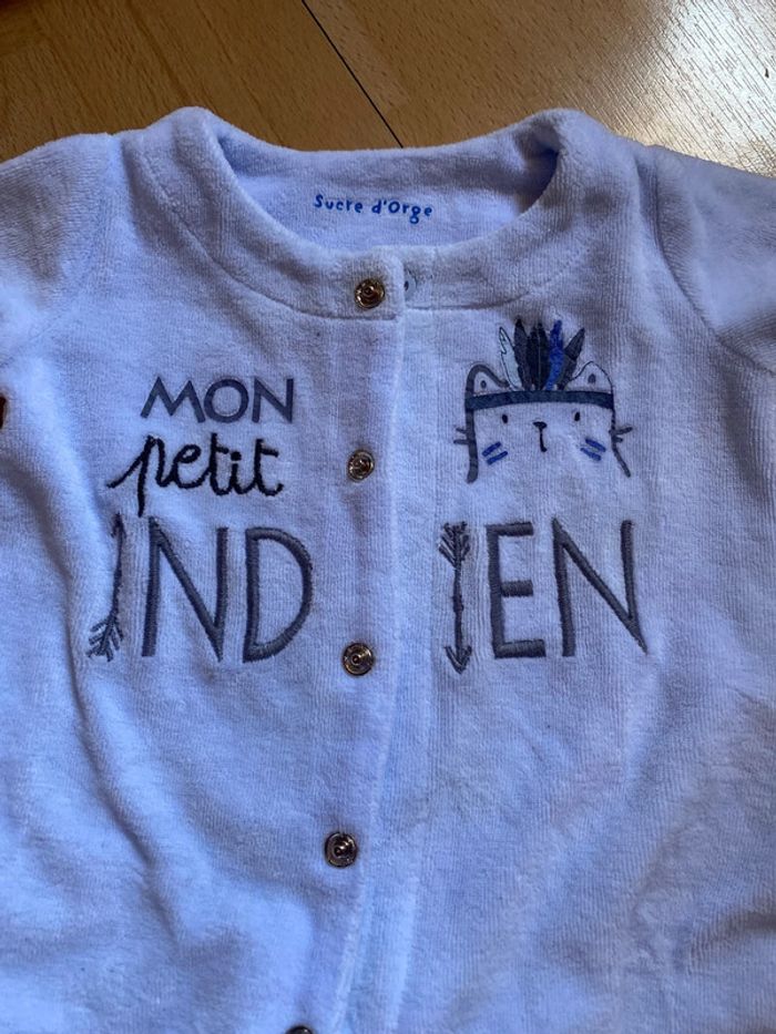 Pyjama velours naissance Sucre d’Orge - photo numéro 2