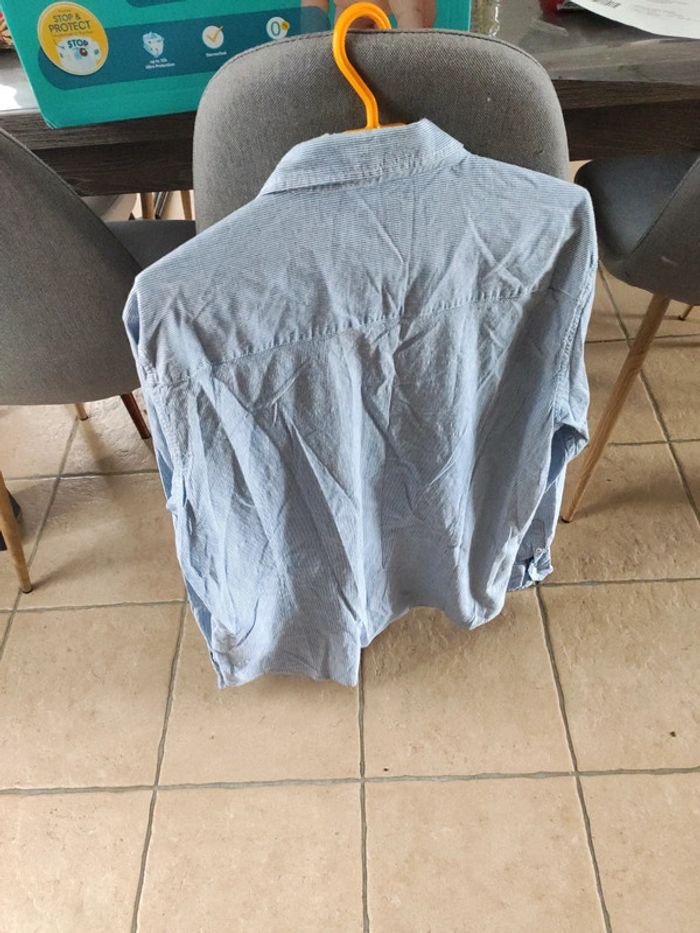 Chemise rayures bleue et blanche Pétrole Industrie - photo numéro 3
