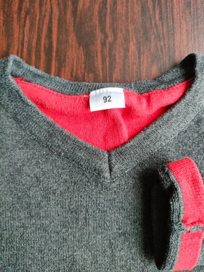 Pull polo col V - photo numéro 4