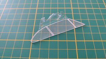 Lot vitres latérales pièce détachée miniature Altaya Renault Alpine A110 Wrc 1/18 1/18e 1/18ème #C10