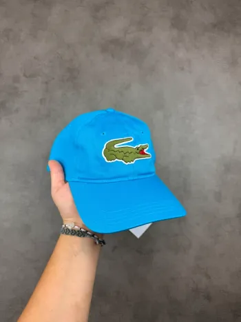 Casquette Lacoste Bleu Logo brodé Neuve