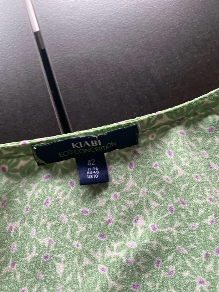 Robe Kiabi verte en très bon état - photo numéro 5