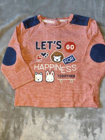 T shirt manches longues, pull fin okaidi 12 mois 