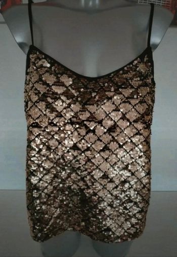 Débardeur sexy doré T44