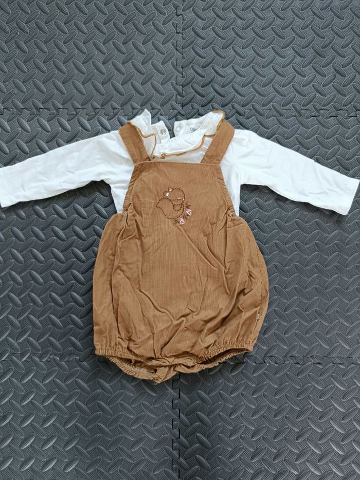 Combishort bébé fille