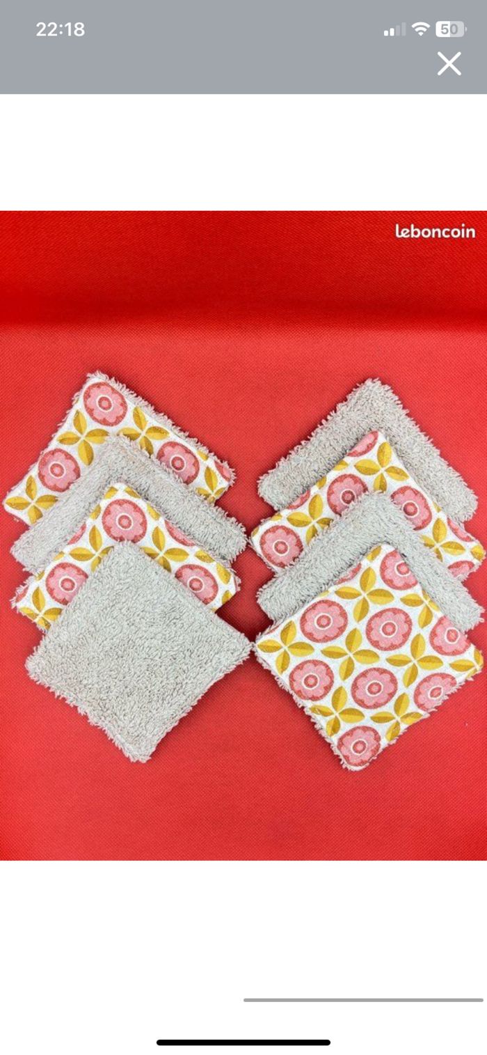 Lot de 8 lingette démaquillante - photo numéro 2