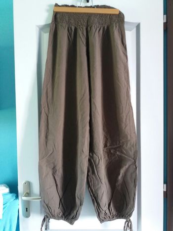Pantalon en toile léger marron