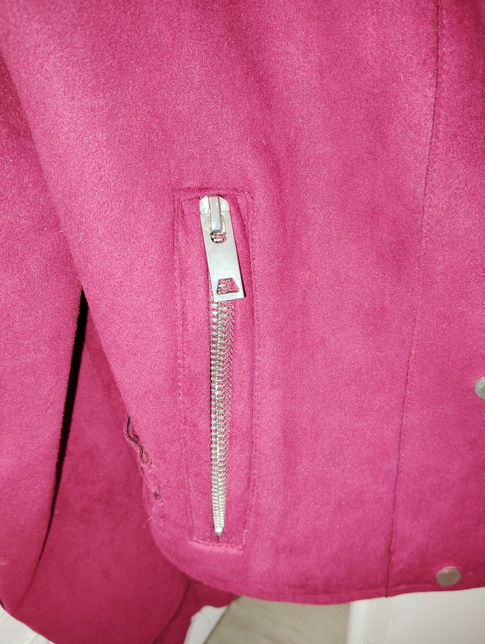 Veste blazer femme bordeaux lo - photo numéro 4